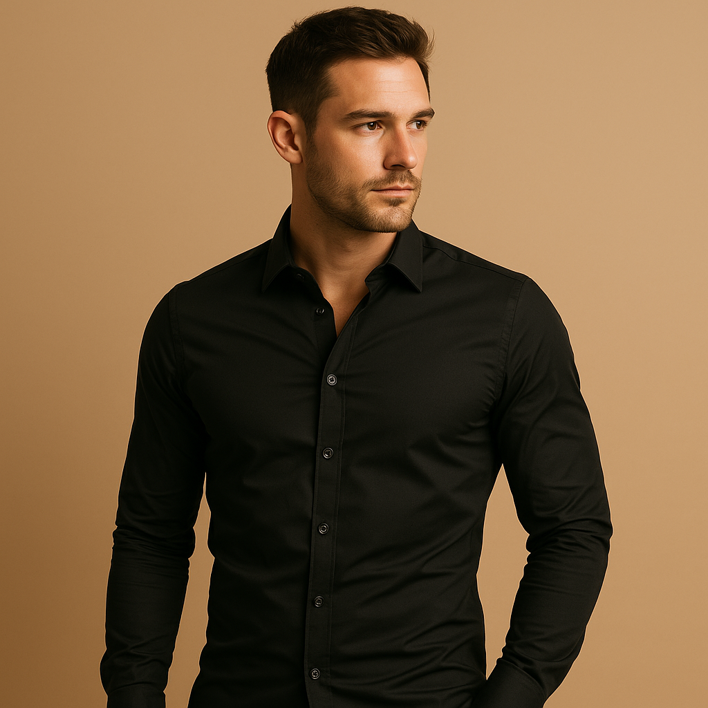 Mirla | Herr-fit-shirt med reverskrage - Skjortor-Eva Jonsson
