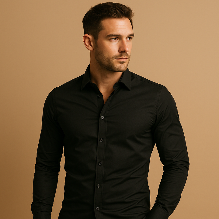 Mirla | Herr-fit-shirt med reverskrage - Skjortor-Eva Jonsson