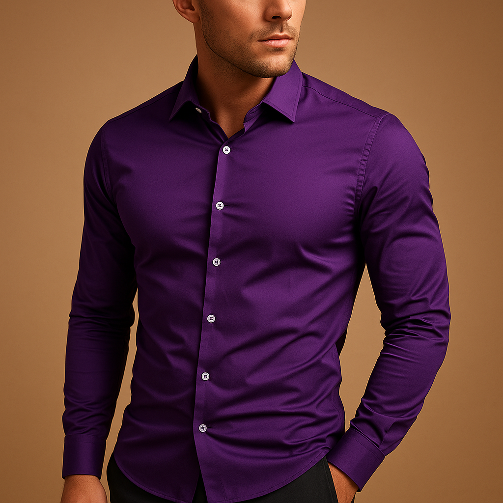 Mirla | Herr-fit-shirt med reverskrage - Skjortor-Eva Jonsson