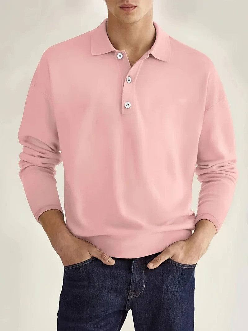 Mirla | Herrar Poloshirt Långärmad Klassisk-Eva Jonsson