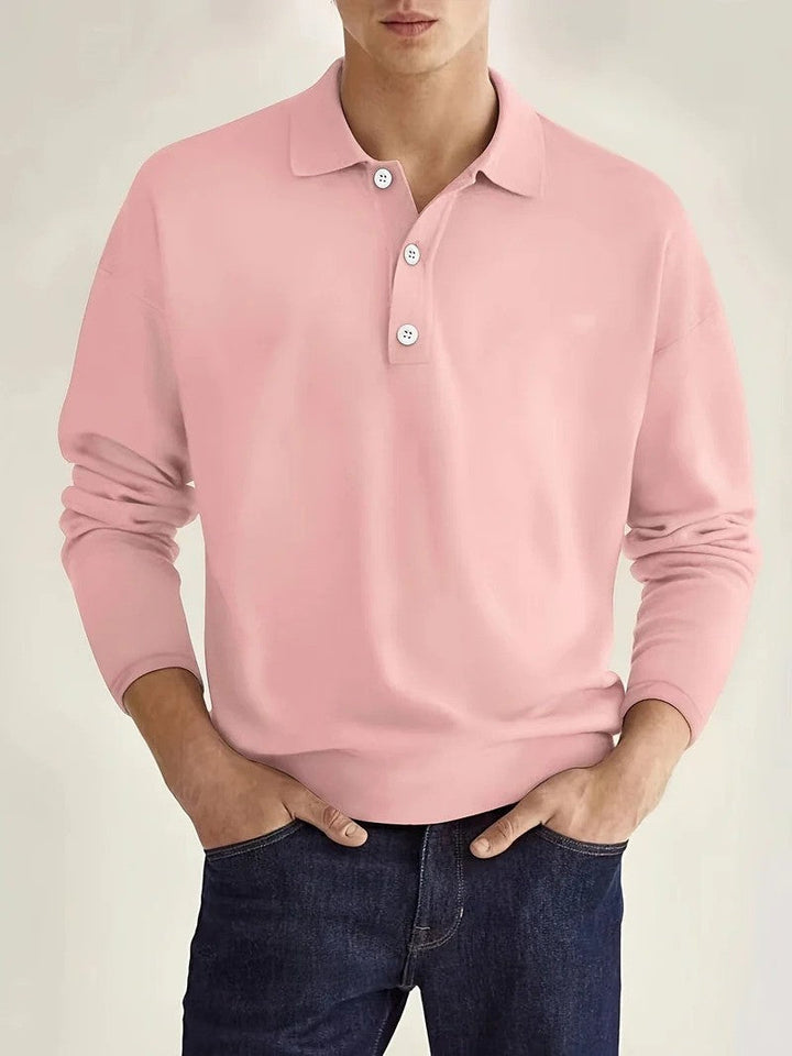 Mirla | Herrar Poloshirt Långärmad Klassisk-Eva Jonsson
