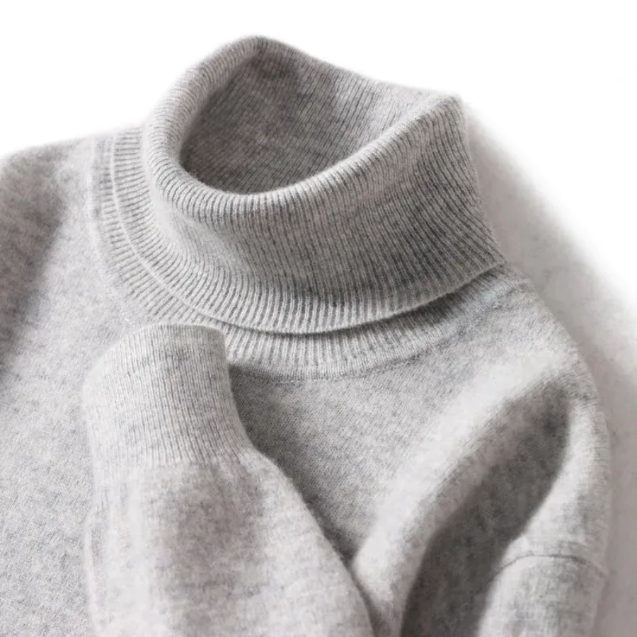 Mirla | Herrar Ullenpullover med Rullkrage och Slankt Design-Eva Jonsson