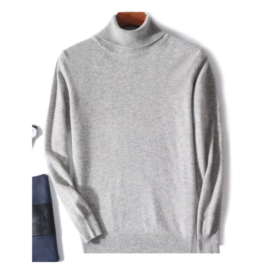 Mirla | Herrar Ullenpullover med Rullkrage och Slankt Design-Eva Jonsson