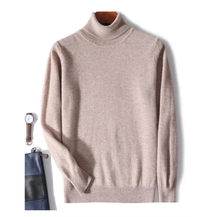 Mirla | Herrar Ullenpullover med Rullkrage och Slankt Design-Eva Jonsson