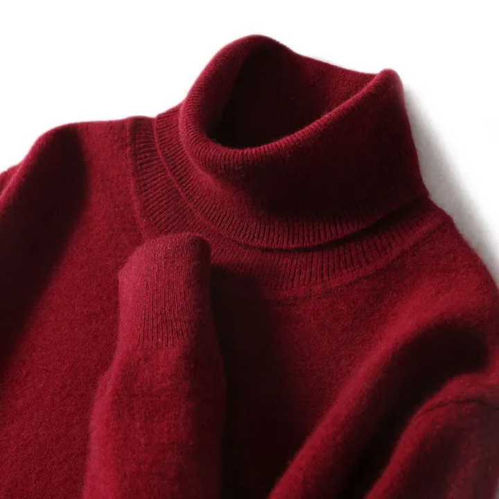 Mirla | Herrar Ullenpullover med Rullkrage och Slankt Design-Eva Jonsson