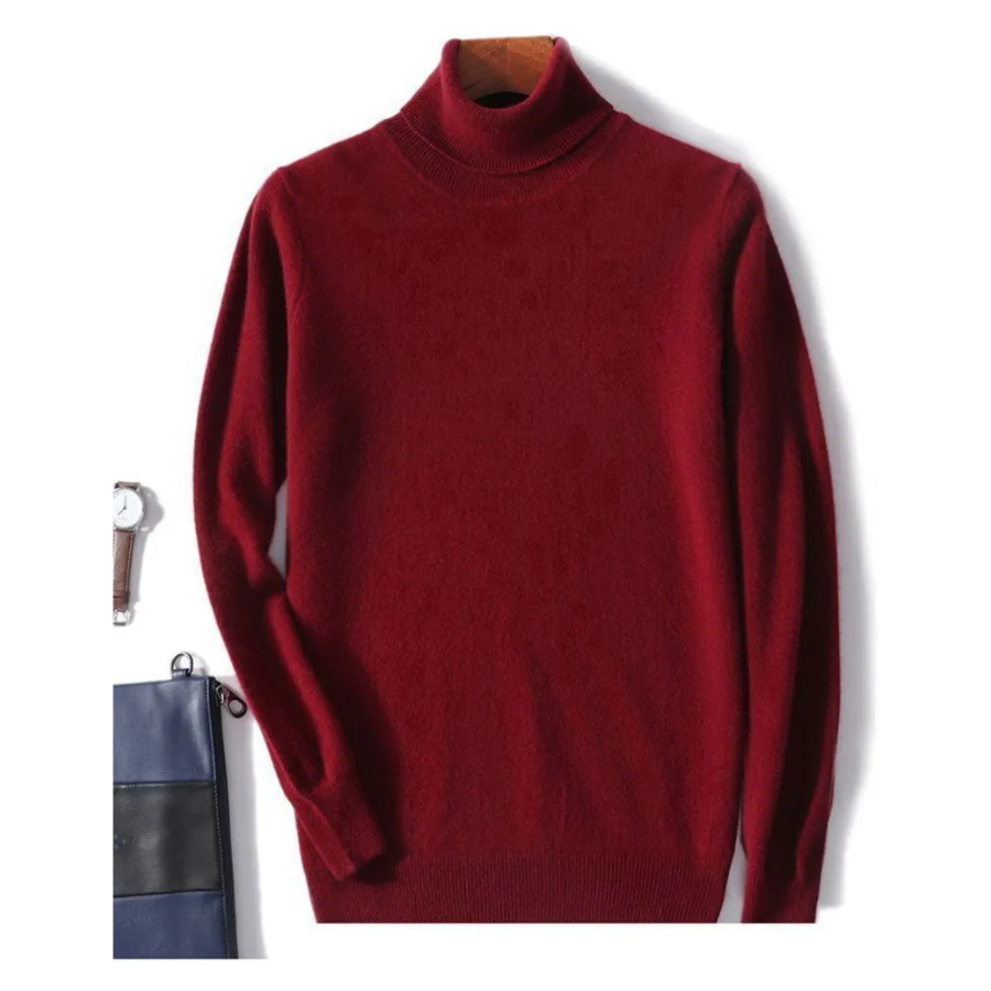 Mirla | Herrar Ullenpullover med Rullkrage och Slankt Design-Eva Jonsson