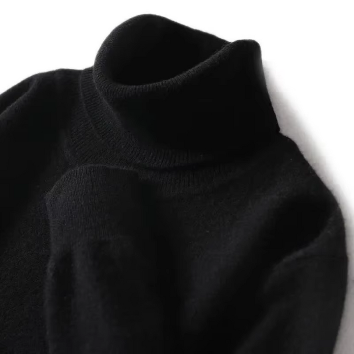 Mirla | Herrar Ullenpullover med Rullkrage och Slankt Design-Eva Jonsson