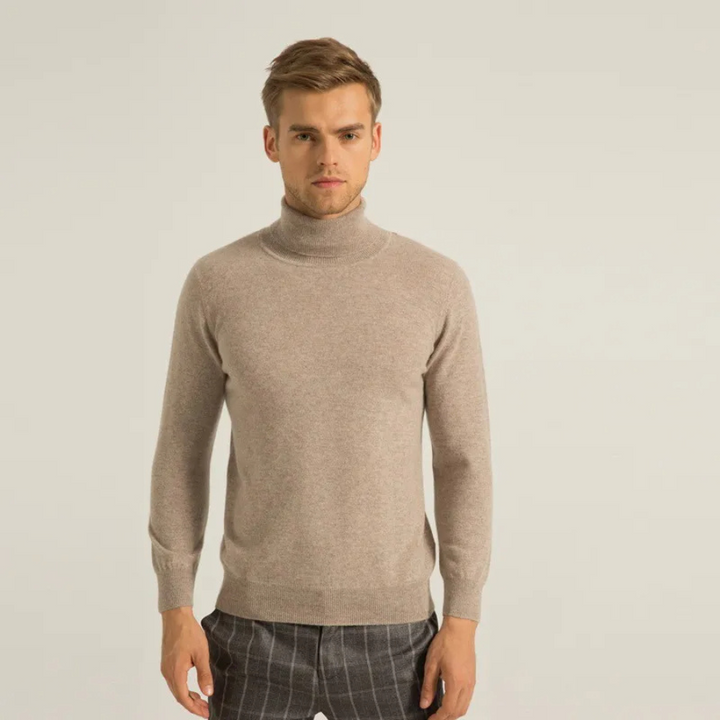 Mirla | Herrar Ullenpullover med Rullkrage och Slankt Design-Eva Jonsson