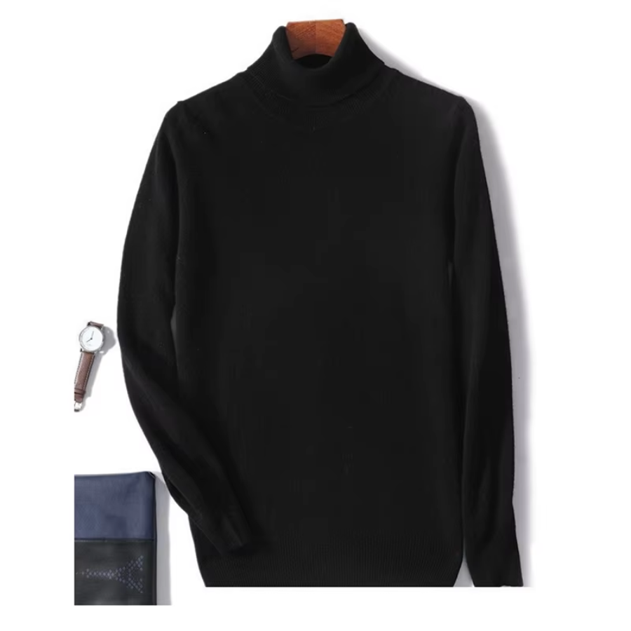 Mirla | Herrar Ullenpullover med Rullkrage och Slankt Design-Eva Jonsson