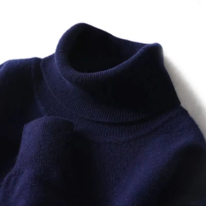 Mirla | Herrar Ullenpullover med Rullkrage och Slankt Design-Eva Jonsson