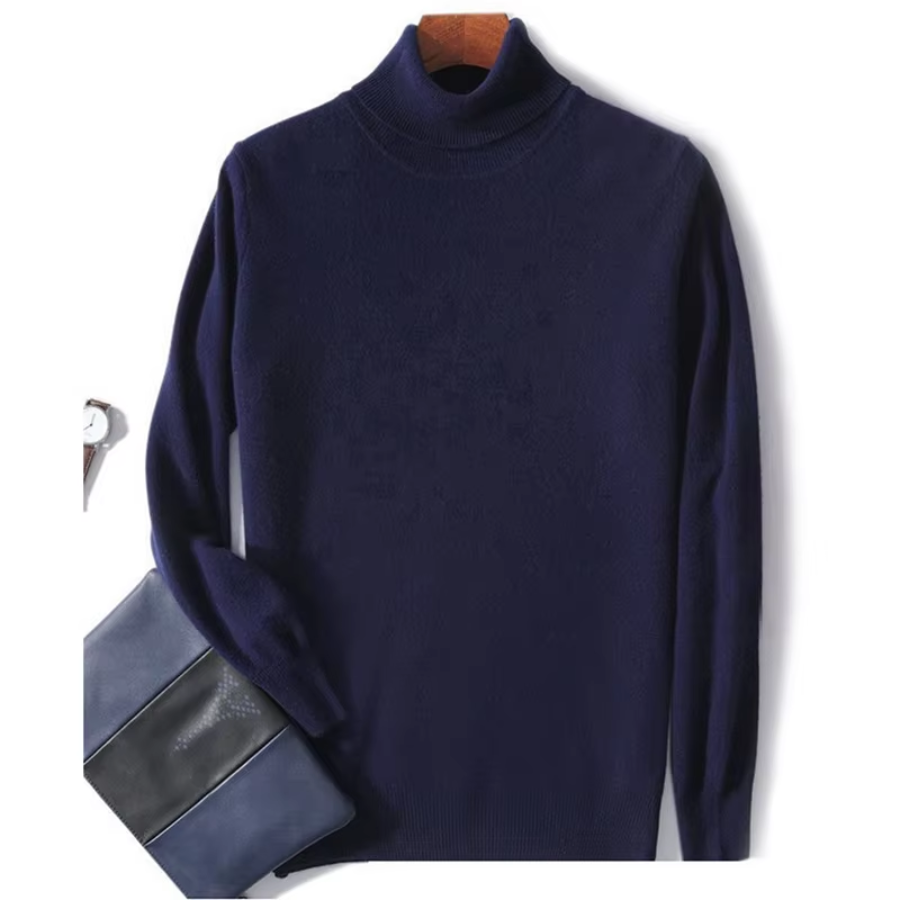 Mirla | Herrar Ullenpullover med Rullkrage och Slankt Design-Eva Jonsson