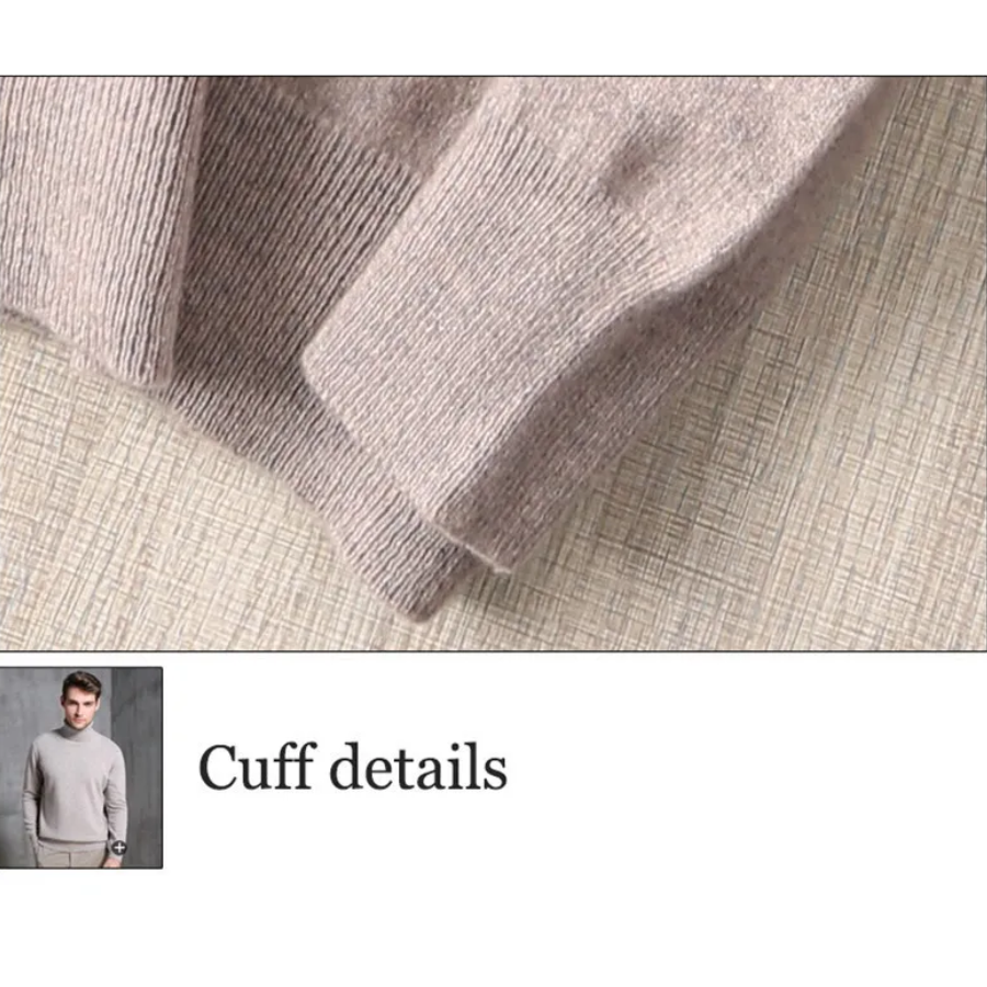 Mirla | Herrar Ullenpullover med Rullkrage och Slankt Design-Eva Jonsson