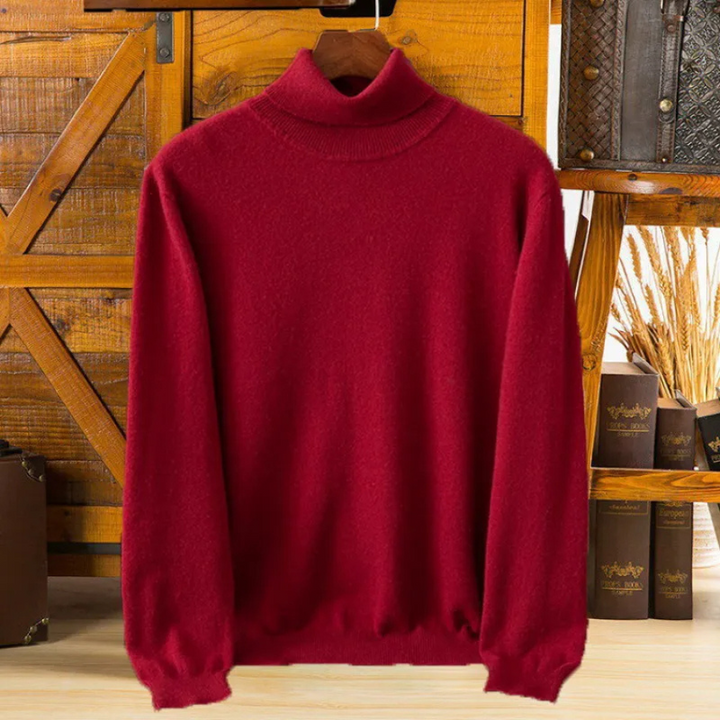 Mirla | Herrar Ullenpullover med Rullkrage och Slankt Design-Eva Jonsson