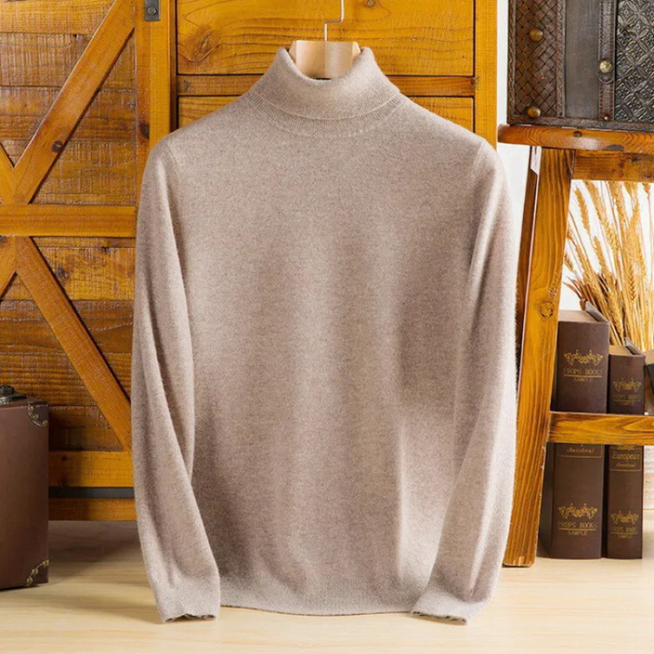 Mirla | Herrar Ullenpullover med Rullkrage och Slankt Design-Eva Jonsson