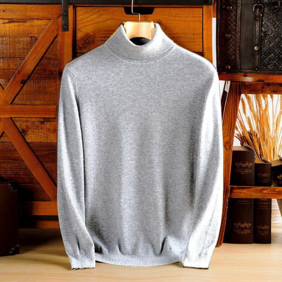 Mirla | Herrar Ullenpullover med Rullkrage och Slankt Design-Eva Jonsson