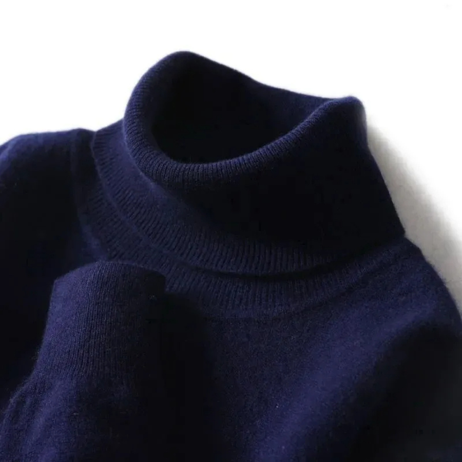 Mirla | Herrar Ullenpullover med Rullkrage och Slankt Design-Eva Jonsson