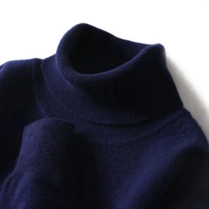Mirla | Herrar Ullenpullover med Rullkrage och Slankt Design-Eva Jonsson
