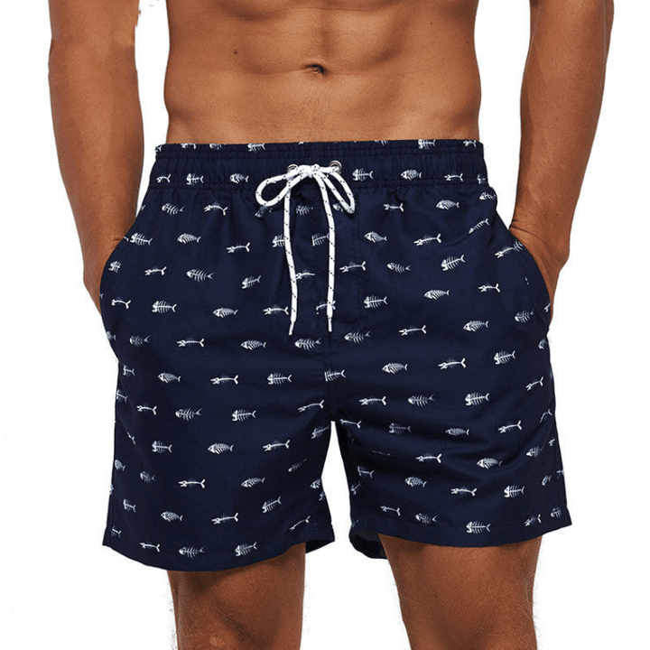 Mirla | Herrarnas badshorts grafiskt tryck-Eva Jonsson
