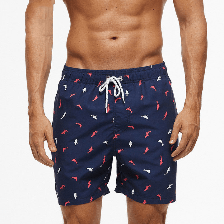 Mirla | Herrarnas badshorts grafiskt tryck-Eva Jonsson