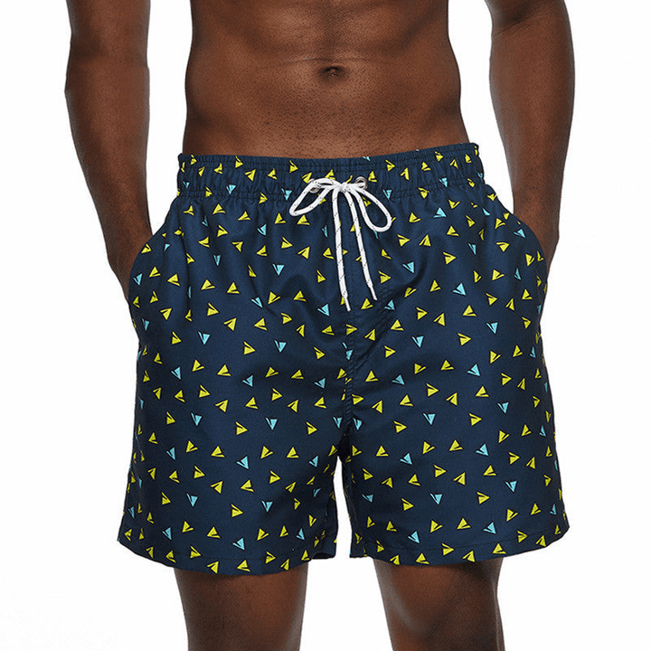 Mirla | Herrarnas badshorts grafiskt tryck-Eva Jonsson