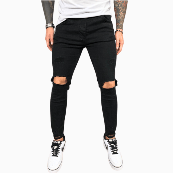 Mirla | Herrbyxa Trendy Skinny Jeans med revor Bekväm & Stretch-Eva Jonsson