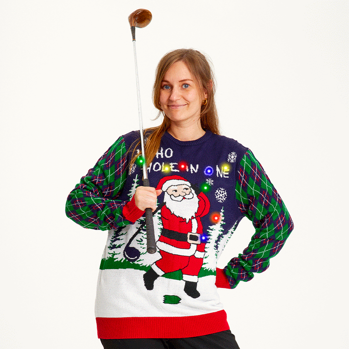 Mirla | Ho Ho Hole In One jultröja dam-Eva Jonsson