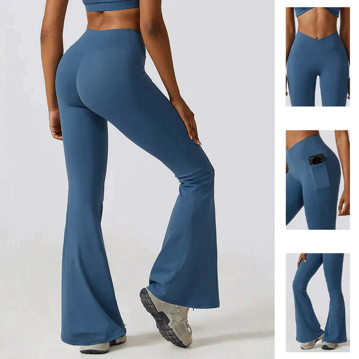 Mirla | Hög midja flare leggings-Eva Jonsson