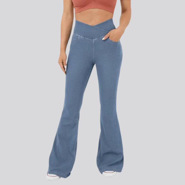 Mirla | Hög midja flare leggings-Eva Jonsson