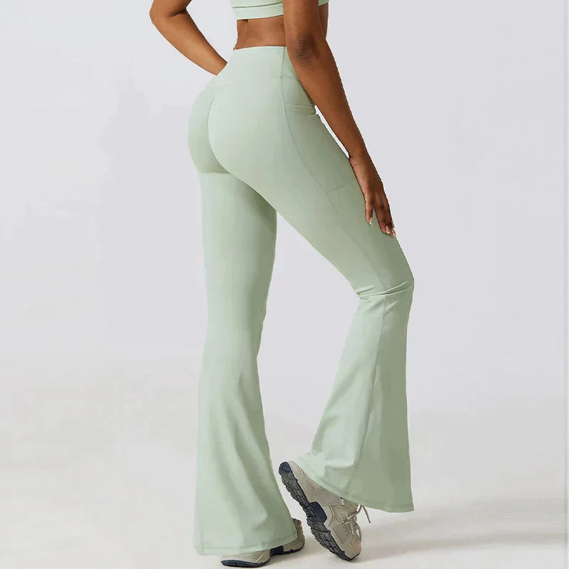 Mirla | Hög midja flare leggings-Eva Jonsson