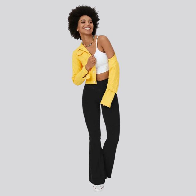 Mirla | Hög midja flare leggings-Eva Jonsson