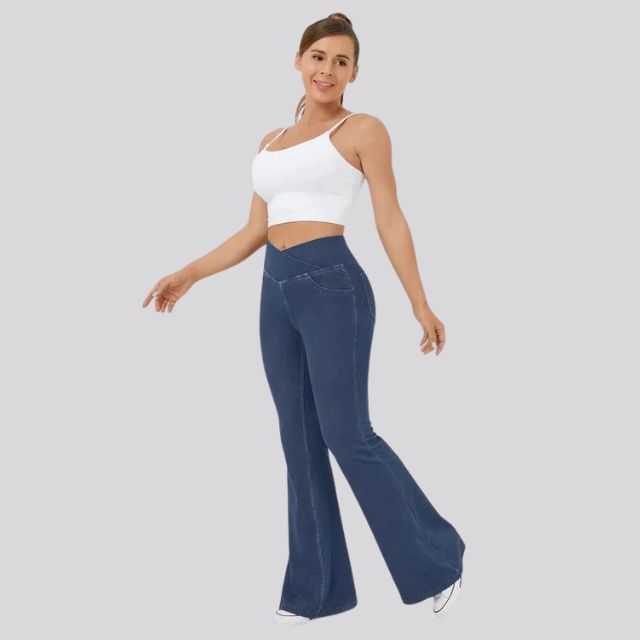 Mirla | Hög midja flare leggings-Eva Jonsson
