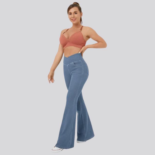 Mirla | Hög midja flare leggings-Eva Jonsson