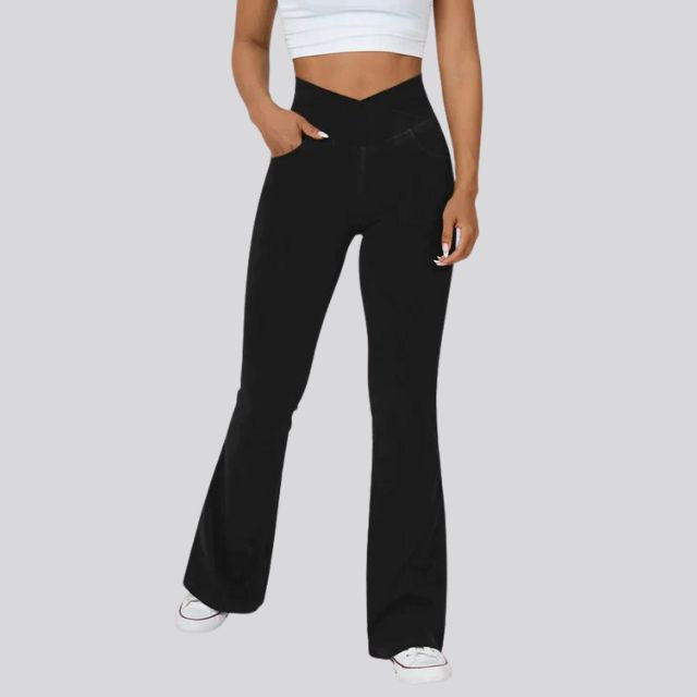 Mirla | Hög midja flare leggings-Eva Jonsson