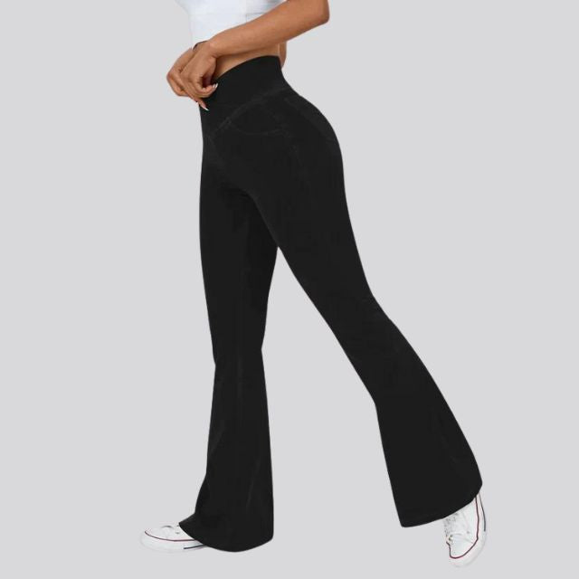 Mirla | Hög midja flare leggings-Eva Jonsson