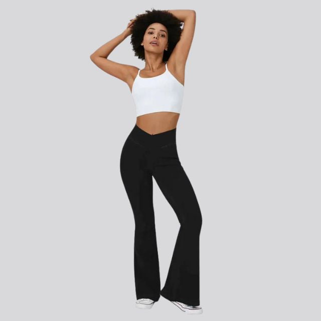 Mirla | Hög midja flare leggings-Eva Jonsson