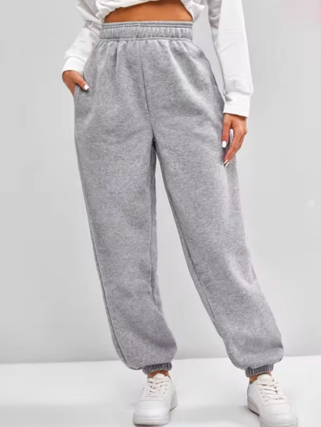 Mirla | Hög midja joggingsbyxor-Eva Jonsson