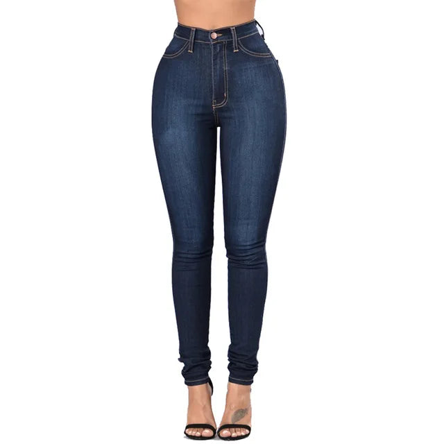 Mirla | Hög midja skinny kontorsbyxor för damer-Eva Jonsson