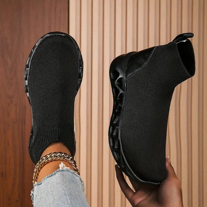 Mirla | Hög sneakers Stretchande Andningsbart övermaterial Lättvikt Stötdämpande sula Slip-On-Eva Jonsson