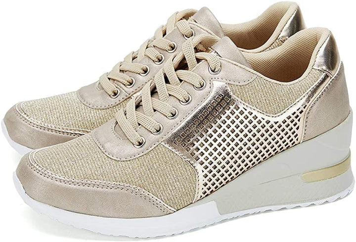 Mirla | Högklackad sneaker med kiladesign för kvinnor-Eva Jonsson