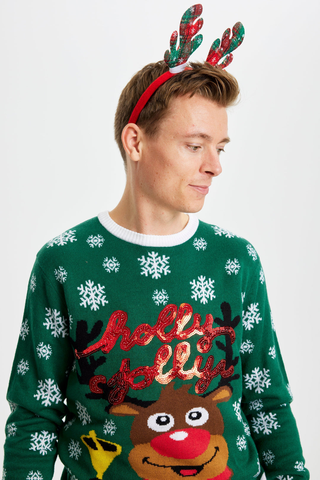Mirla | Holly Jolly Christmas Jultröja Herrar-Eva Jonsson