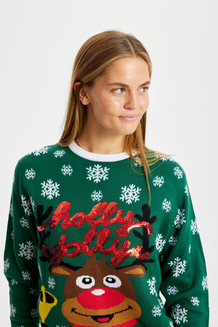 Mirla | Holly Jolly Christmas Jultröja Kvinnor-Eva Jonsson