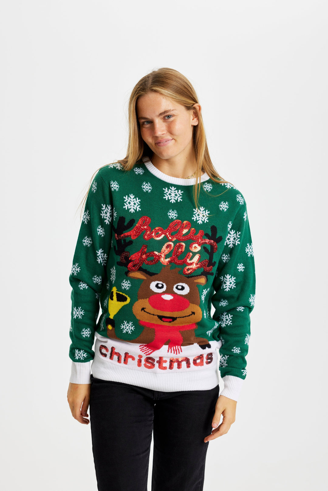 Mirla | Holly Jolly Christmas Jultröja Kvinnor-Eva Jonsson