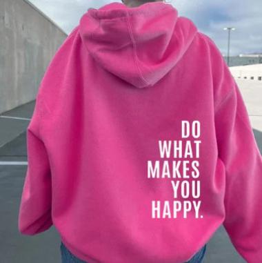 Mirla | Hoodie Dam - Motiverande tryck Lättsam tröja-Eva Jonsson
