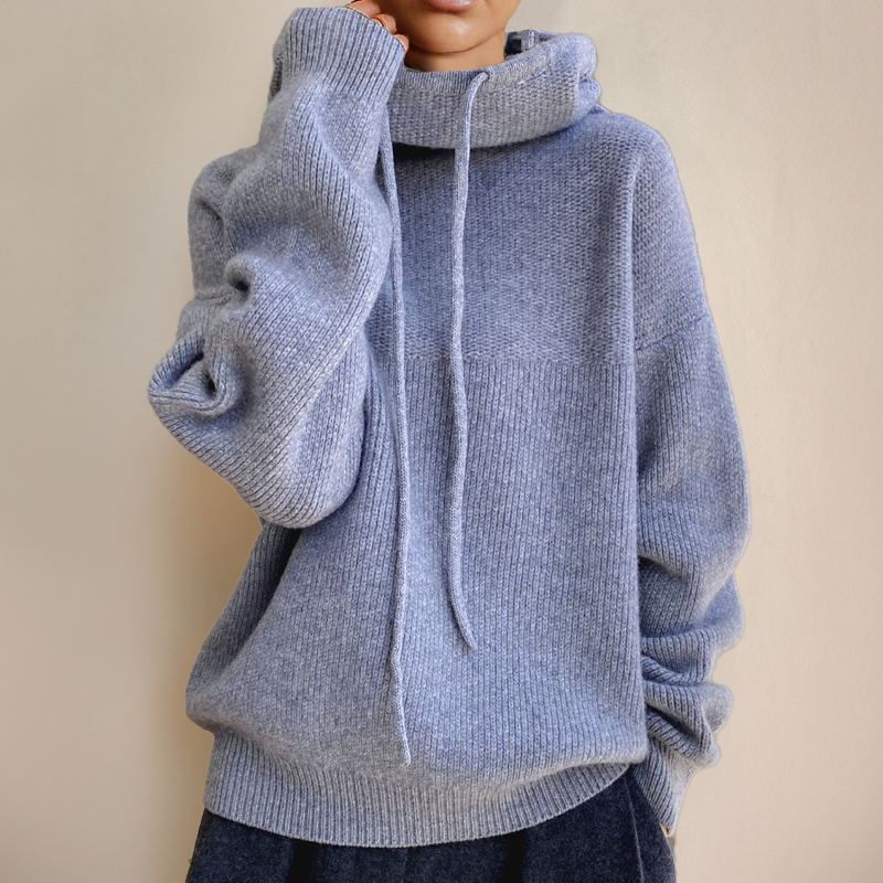 Mirla | Hoodie - Oversized damtröja med ståkrage-Eva Jonsson