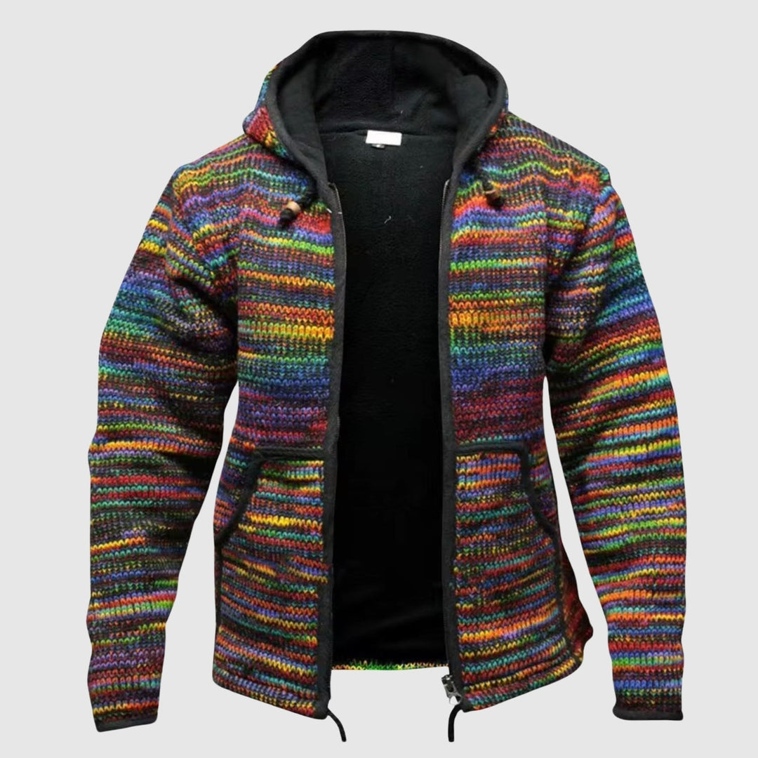 Mirla | Hoodie Ullblandning Avslappnad Passform Boho-Stil-Eva Jonsson