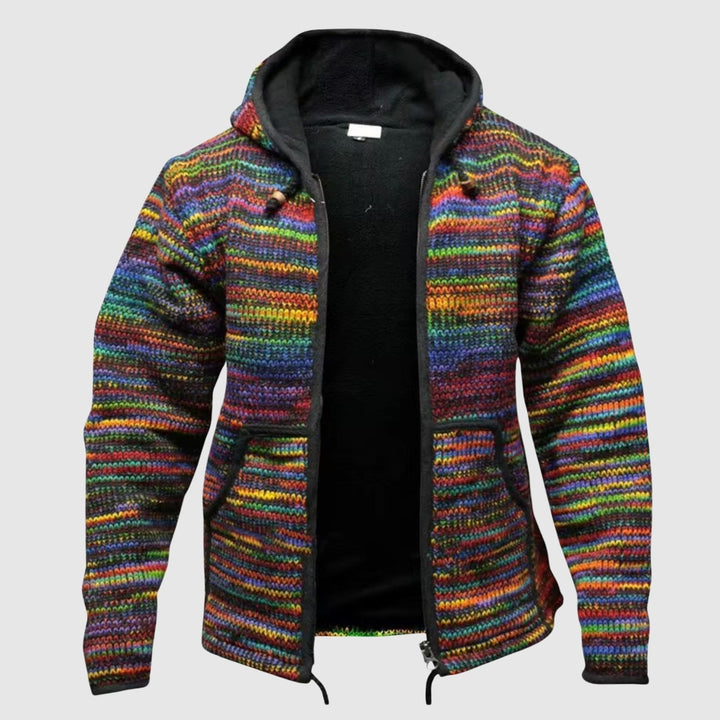 Mirla | Hoodie Ullblandning Avslappnad Passform Boho-Stil-Eva Jonsson