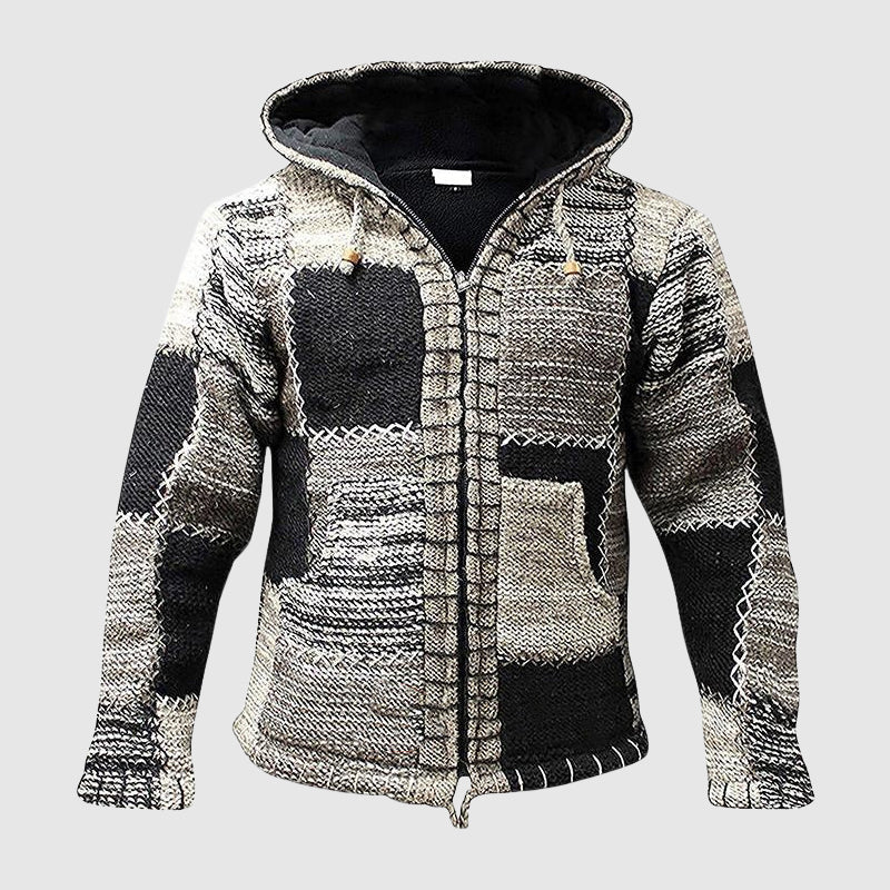 Mirla | Hoodie Ullblandning Avslappnad Passform Boho-Stil-Eva Jonsson