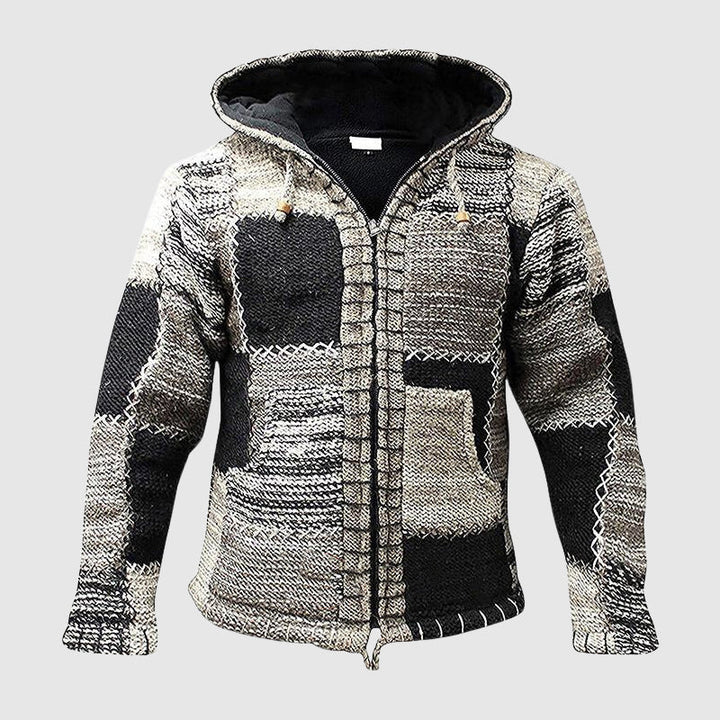 Mirla | Hoodie Ullblandning Avslappnad Passform Boho-Stil-Eva Jonsson
