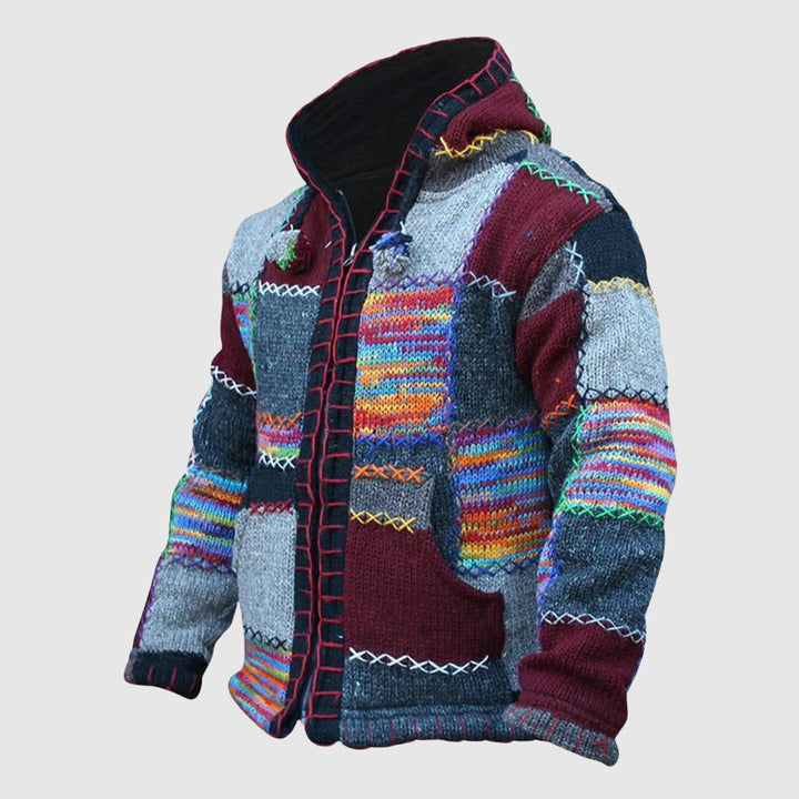 Mirla | Hoodie Ullblandning Avslappnad Passform Boho-Stil-Eva Jonsson