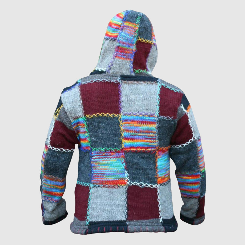 Mirla | Hoodie Ullblandning Avslappnad Passform Boho-Stil-Eva Jonsson